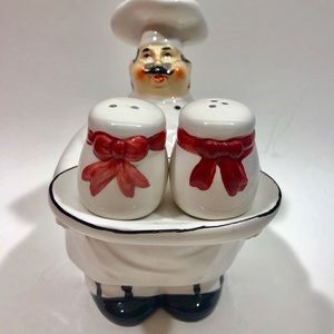3 for $30 Chef Salt and Pepper Shaker Set